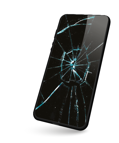 Телефон с разбитым экраном